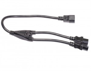 Mga Kable C14 hanggang C13 Splitter Power Cord – 15 Amp