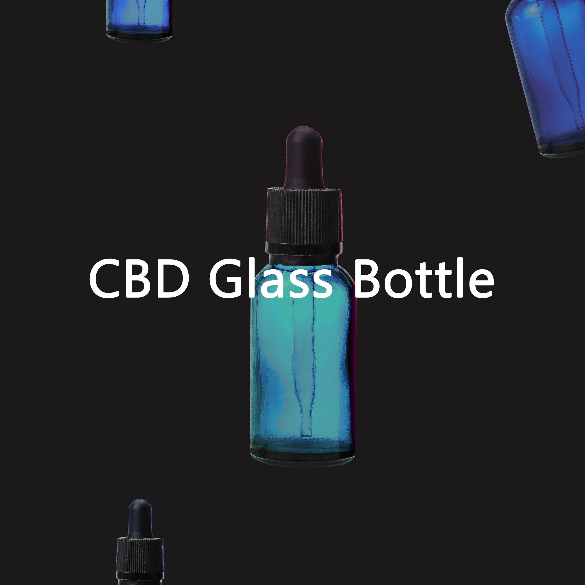 Glass CBD Bottle-HEMP & CBD EXPO
