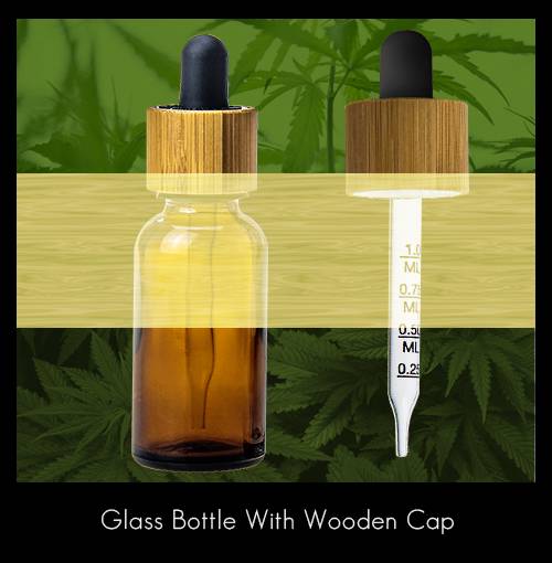 CBD bottle+Bamboo cap+Graduation pipette-ANKE Packing