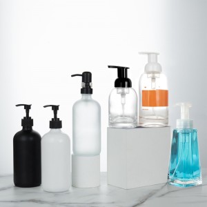 Wholesale Customized Glass Soap Dispenser Boston Foam Pump Bottle