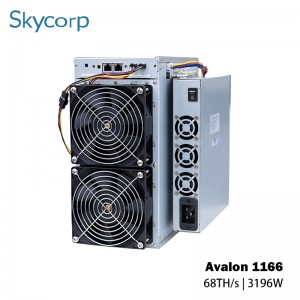 Kenaani Avalon A1166 68T 3196W Bitcoin Miner