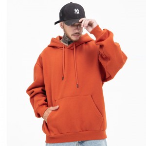 360g Solid Color Padded Oversize Couple Hoodie