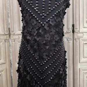 3D 자수 도매 플러스 사이즈 여성 드레스