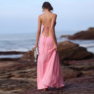Isevisi ye-Backless ODM Beach Formal Dresses