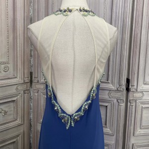 Beaded Floor Length Bag-ong Fashion Designer Dresses Company