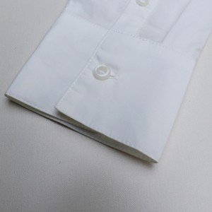 पांढरा लांब बाही सिंगल ब्रेस्टेड स्लिमिंग मिडी ड्रेस
