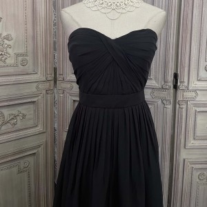 Crni Šifon Jednostavan Novi Modni Dizajner Dresses Service