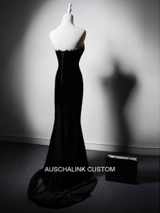 ब्लैक गोल्ड वेलवेट डायमंड्स महिला ड्रेस निर्माता