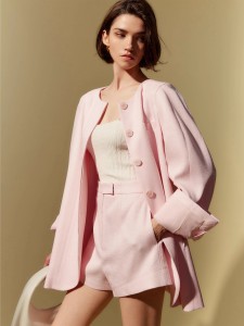 Pink Casual China Blazer Shorts Outfit výrobce