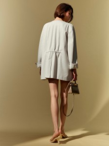 Ягаан өнгийн энгийн Хятад Blazer шорт хувцас үйлдвэрлэгч