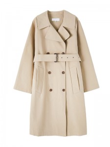Apricot Agba Plus Size China Female Trench Coat Service