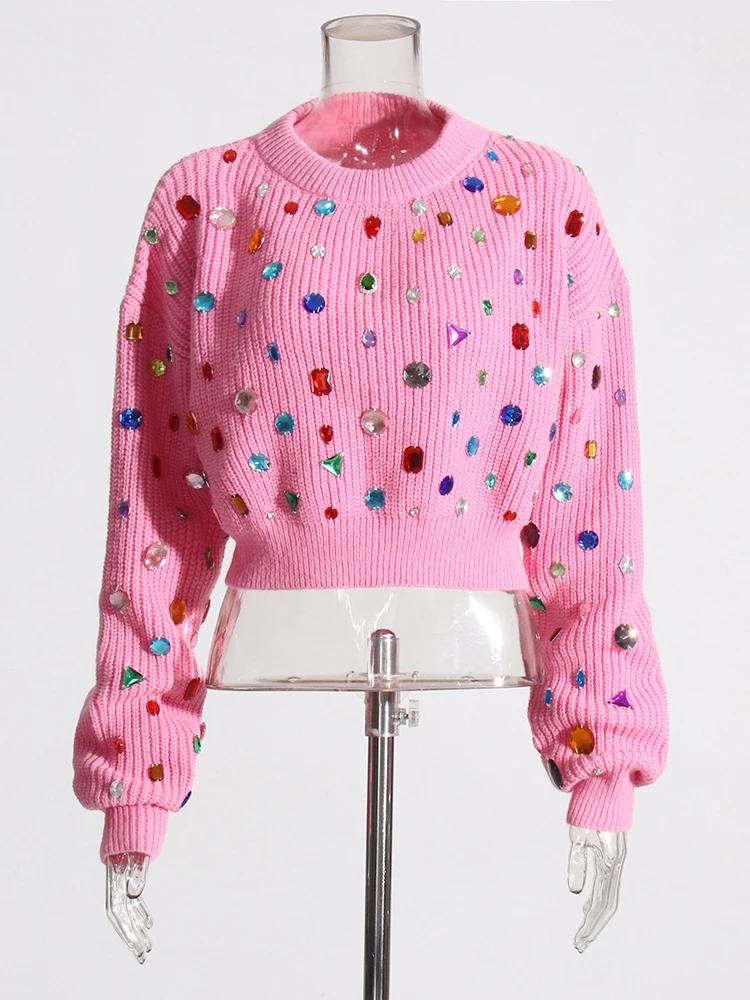 Colorblock Spliced ​​Inten Sweater Produsén