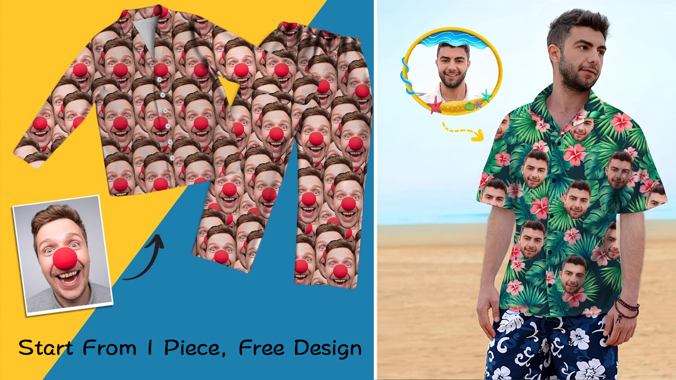 Kev Cai Digital Printed Sleepwear, Swimwear, Casual Wear, T-Shirts, thiab ntau dua!