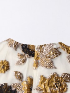 Spliced ​​Embroidery सुरुचिपूर्ण कस्टम साँझको खाना पोशाक कम्पनी