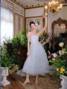 Produits de robe de soirée personnalisés princesse diamant perlé doux