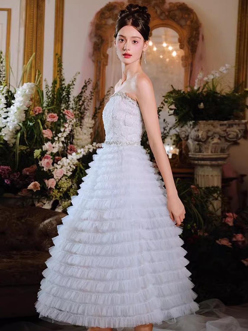 Sweet Beaded Diamond Princess စိတ်ကြိုက်ညနေခင်းဝတ်စုံ ထုတ်ကုန်များ