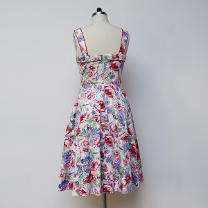 Custom Halter Floral Dress