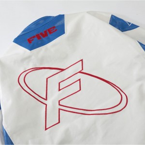 စိတ်ကြိုက် Logo ရိုက်နှိပ်ထားသော ဆိုင်ကယ် China Jacket ထုတ်လုပ်သူ