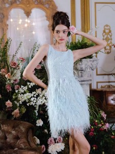 Sequin Pearl Tassel Feather Custom Party Uwe Ndị inyom Factory