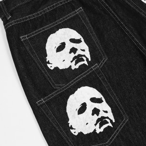 Custom Printed Casual Köp raka jeans Outfit Företag