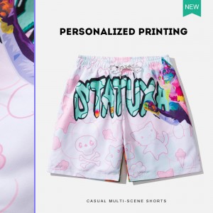 Fabricante de shorts de malha impressos personalizados