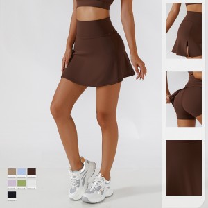 Omenala Yoga Obere Skirt Pants Fitness Tenis Onye nrụpụta egwuregwu