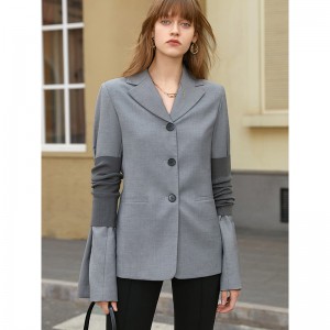 Vlastní vintage sako šedé ležérní elegance