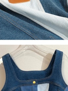 I-Tunic Patchwork Square Collar Cut Tops Designs