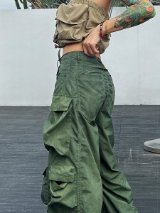 خواتین کی پتلونوں کا ڈینم جیبی اوورآل ڈیزائن