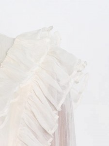 Patchwork Ruffle Elegant Mini Dress Distributors