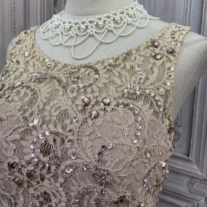 Elegant Lace Evening Gown جامې په زړه پورې فابریکې
