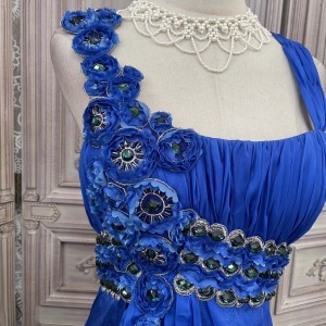 Вышивка Длинное Знаменитое Элегантное Платье Женская Фабрика