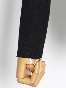 Tops de dissenyador de moda de jersei negre amb les espatlles