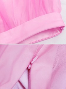 Patchwork Folds Mesh Skirts Garment Factory