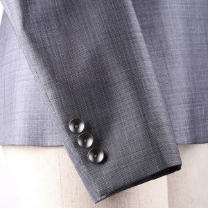 Grå Career Blazer Suit Bukser Casual Office 2-delt jakkesæt