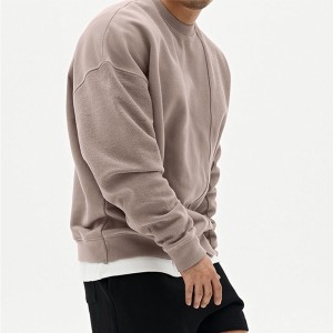 Gray Crew Neck Sweatshirt Pullover Plus Size Sport