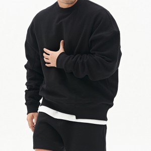 Sivi pulover pulover s okruglim izrezom plus veličina Sport