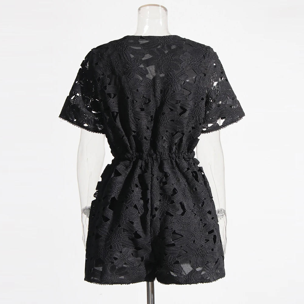 Hollow Out Lace Playsuits Manufacturer Wholesale Featured Image