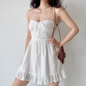 Liaparo tsa Lace Embroider Wholesale Elegant Dresses Pricelist