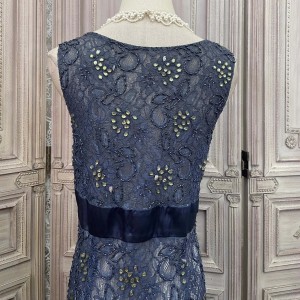 Кружевное ручное бисерное лучшее элегантное платье для женщин-экспортера