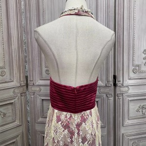 Lace Long Elegant Women Dress Maker Factory