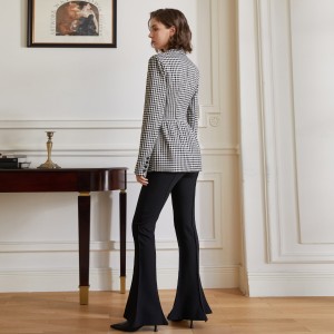 Жіночі штани-кльош із завищеною та високою талією на замовлення