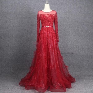 Spoločnosť Luxury Feathers China Fancy Formal Dresses