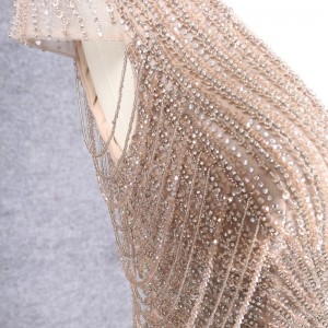 Luxury Fishtail Feather ODM ເປັນທາງການ Dress Female ບໍລິການ