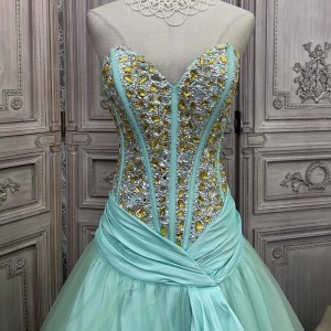 Mesh Perlen Maxi Großhandel Abendkleid Kleid Elegant