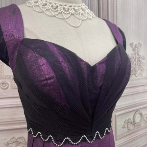 Лилави мрежести рокли Дамски дамски елегантни ценова листа