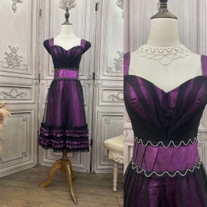 Fialové síťované šaty Dámská Dáma Elegantní Ceník