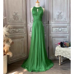 Silk Beading China Plus Size Dresses ໂຮງງານຜະລິດ