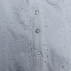 Ermeløs hvit dongerivest Trend Uformell Ensfarget tynn frakk