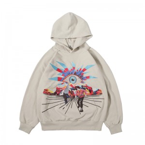 Street Hip Hop Creative Embroidered Loose Hooded Sweatshirt
